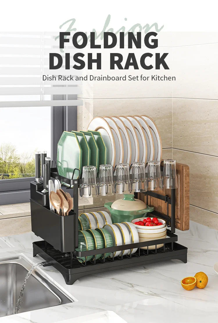 2-Tier Dish Drying Rack
