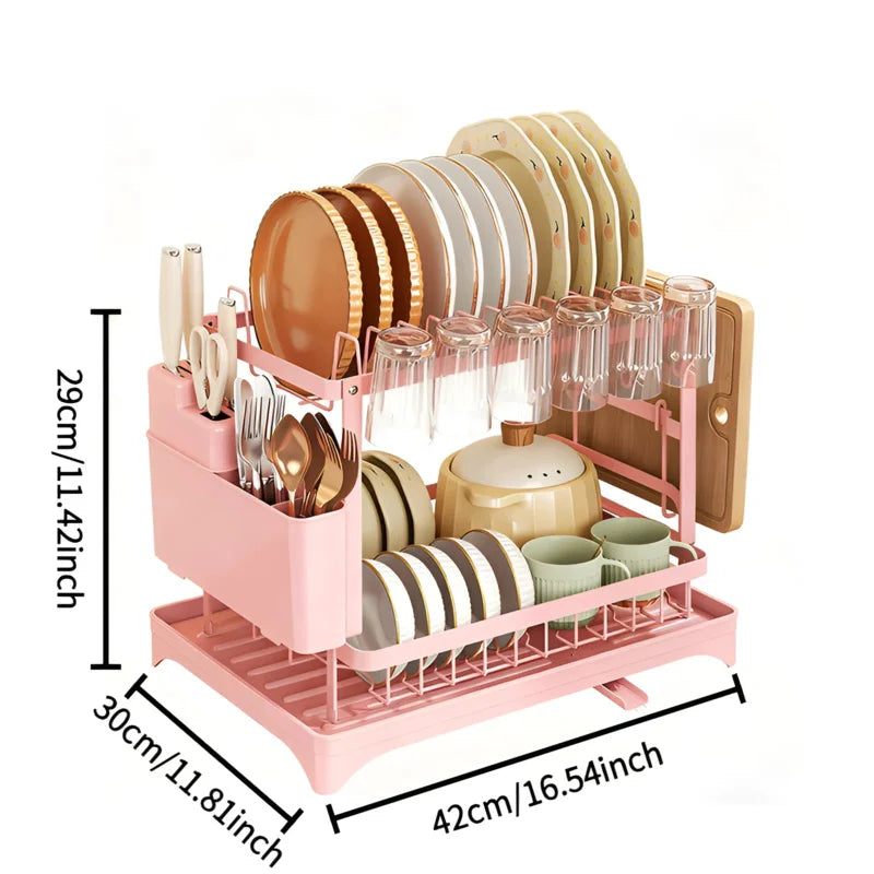 2-Tier Dish Drying Rack