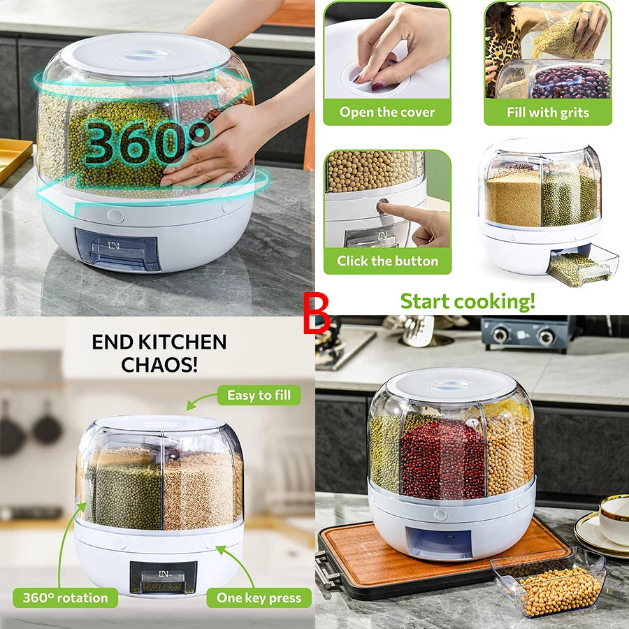 360° Rotating Food Dispenser