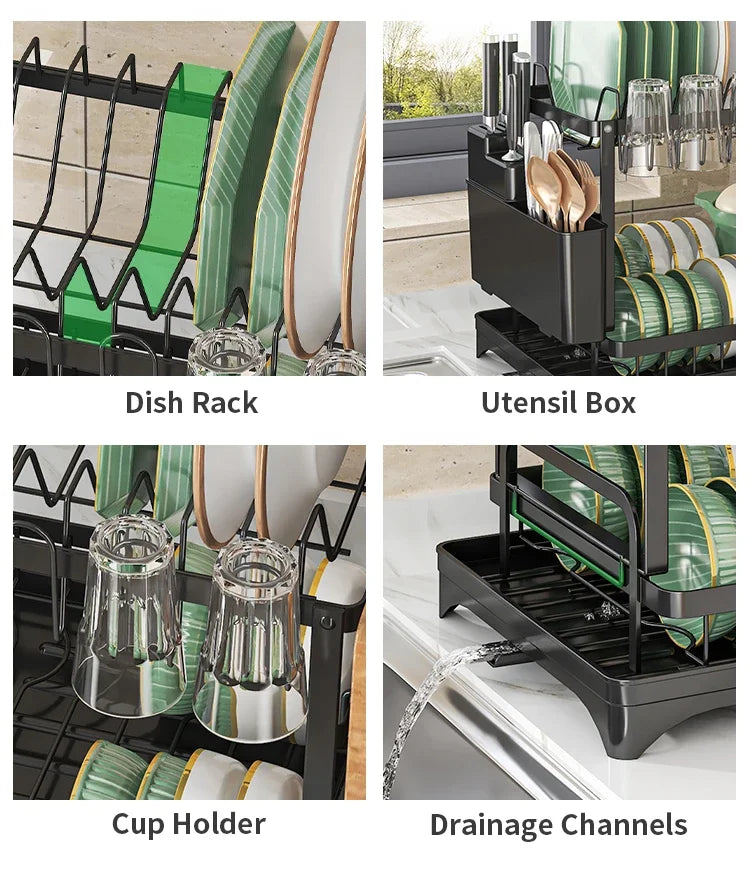2-Tier Dish Drying Rack