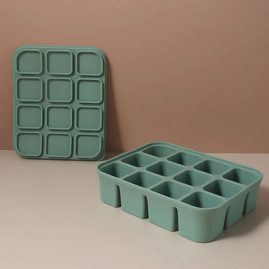 12 Grid Ice Cube Mold Silicone Ice Cube Tray Square Tray Mould Easy Release Silicone Ice Cube Forms Bar Kitchen Accessories